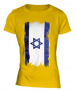 Israel Grunge Flag Ladies T-Shirt