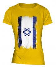 Israel Grunge Flag Ladies T-Shirt