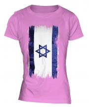 Israel Grunge Flag Ladies T-Shirt