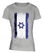 Israel Grunge Flag Ladies T-Shirt