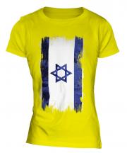 Israel Grunge Flag Ladies T-Shirt