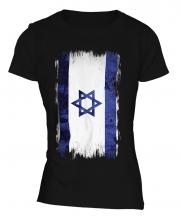 Israel Grunge Flag Ladies T-Shirt