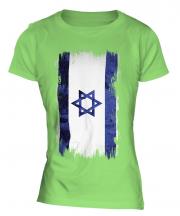 Israel Grunge Flag Ladies T-Shirt