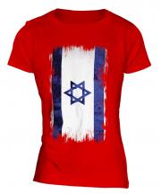 Israel Grunge Flag Ladies T-Shirt
