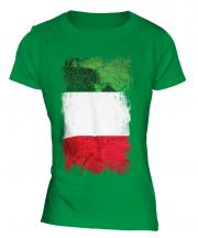 Italy Grunge Flag Ladies T-Shirt
