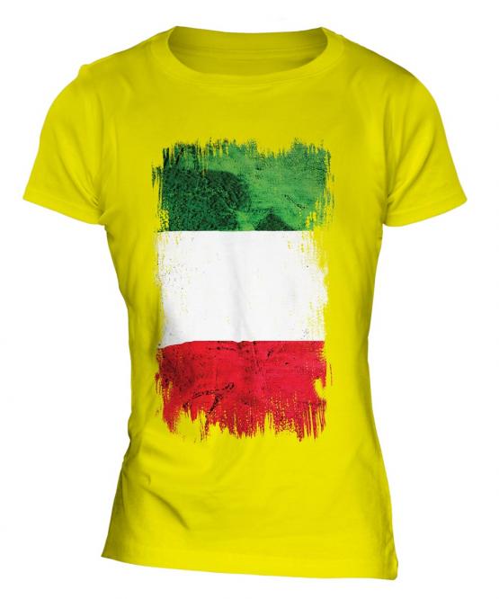 Italy Grunge Flag Ladies T-Shirt