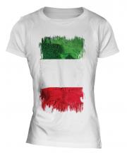 Italy Grunge Flag Ladies T-Shirt