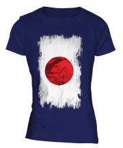 Japan Grunge Flag Ladies T-Shirt