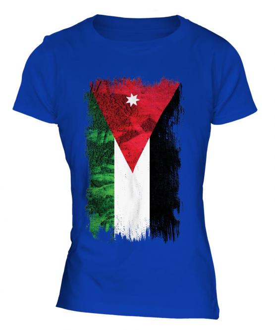 Jordan Grunge Flag Ladies T-Shirt