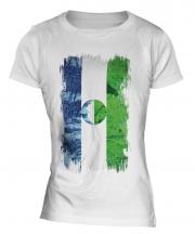 Kabardino-Balkaria Grunge Flag Ladies T-Shirt