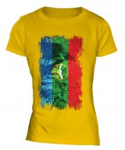 Karachay-Cherkessia Grunge Flag Ladies T-Shirt