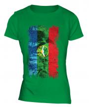 Karachay-Cherkessia Grunge Flag Ladies T-Shirt