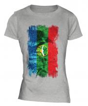 Karachay-Cherkessia Grunge Flag Ladies T-Shirt