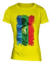 Karachay-Cherkessia Grunge Flag Ladies T-Shirt