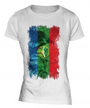 Karachay-Cherkessia Grunge Flag Ladies T-Shirt