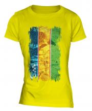 Karakalpakstan Grunge Flag Ladies T-Shirt
