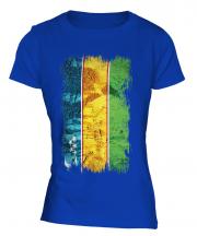 Karakalpakstan Grunge Flag Ladies T-Shirt