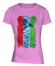 Karelia Grunge Flag Ladies T-Shirt
