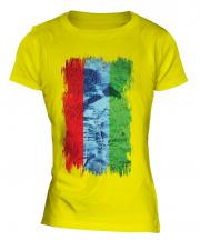 Karelia Grunge Flag Ladies T-Shirt