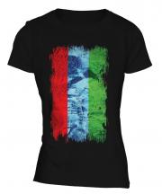 Karelia Grunge Flag Ladies T-Shirt