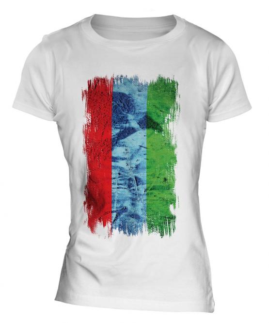 Karelia Grunge Flag Ladies T-Shirt