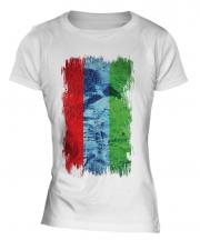 Karelia Grunge Flag Ladies T-Shirt