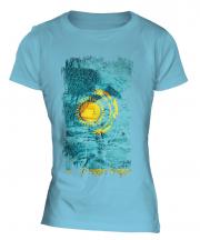 Kazakhstan Grunge Flag Ladies T-Shirt