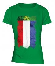 Khakassia Grunge Flag Ladies T-Shirt
