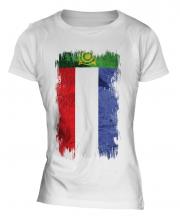 Khakassia Grunge Flag Ladies T-Shirt