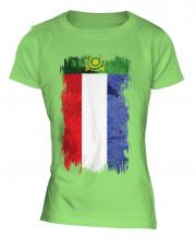 Khakassia Grunge Flag Ladies T-Shirt