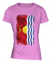 Kiribati Grunge Flag Ladies T-Shirt