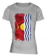 Kiribati Grunge Flag Ladies T-Shirt