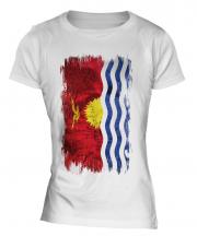 Kiribati Grunge Flag Ladies T-Shirt