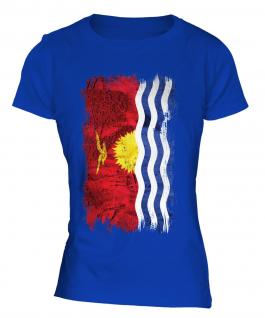 Kiribati Grunge Flag Ladies T-Shirt