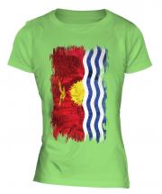 Kiribati Grunge Flag Ladies T-Shirt