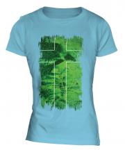 Ladonia Grunge Flag Ladies T-Shirt