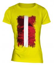 Latvia Grunge Flag Ladies T-Shirt