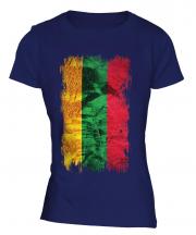 Lithuania Grunge Flag Ladies T-Shirt