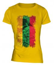 Lithuania Grunge Flag Ladies T-Shirt