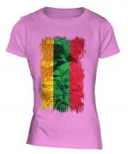 Lithuania Grunge Flag Ladies T-Shirt