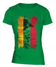 Lithuania Grunge Flag Ladies T-Shirt