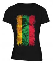 Lithuania Grunge Flag Ladies T-Shirt