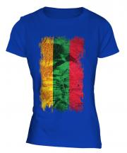 Lithuania Grunge Flag Ladies T-Shirt