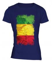 Mali Grunge Flag Ladies T-Shirt