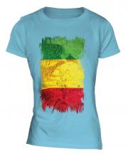 Mali Grunge Flag Ladies T-Shirt