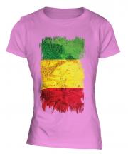 Mali Grunge Flag Ladies T-Shirt