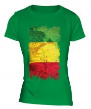 Mali Grunge Flag Ladies T-Shirt