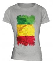Mali Grunge Flag Ladies T-Shirt