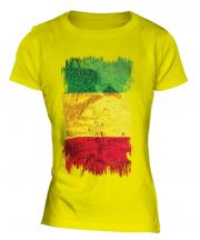 Mali Grunge Flag Ladies T-Shirt