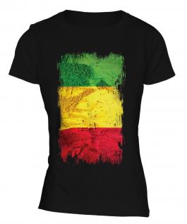 Mali Grunge Flag Ladies T-Shirt